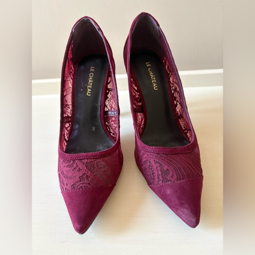 Le Chateau Burgundy Shoes